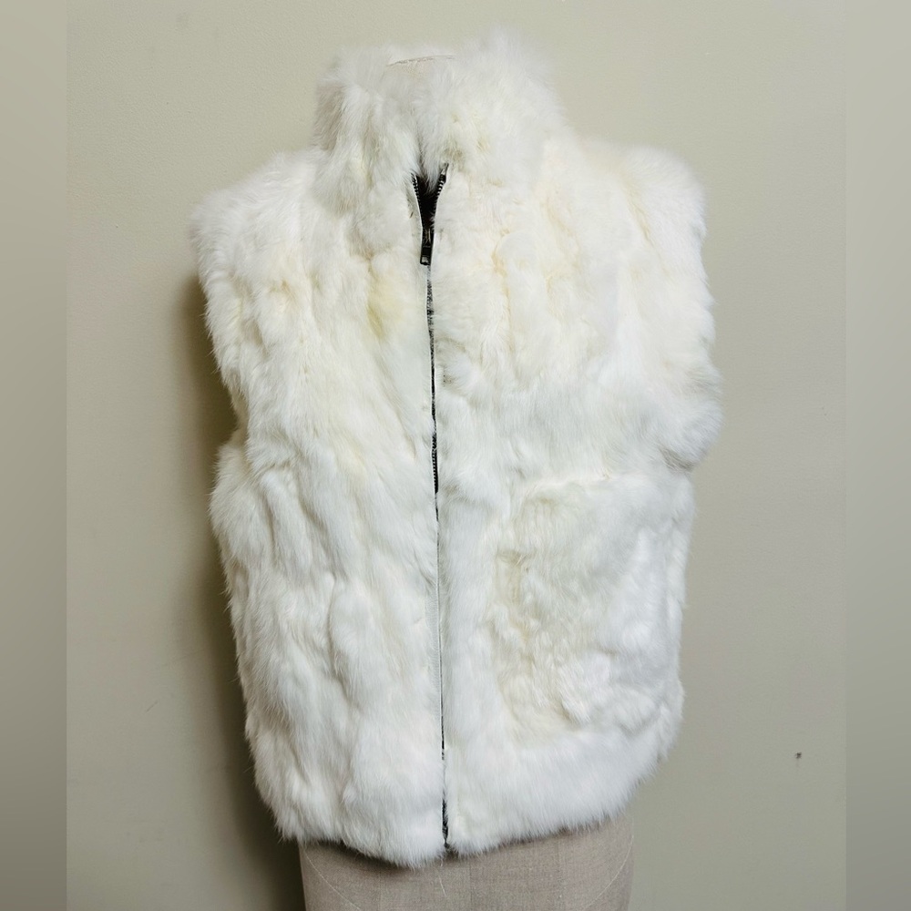 Leather Fur Zipper-Vest